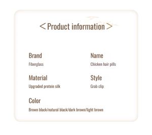 Wig Chicken Hair Side Marble Head Wig Grab Clip Female Chicken Nest Wig Wrap Ancient Elegant Low Pod Shuttlecock Hair Clip 丸子头假发抓夹