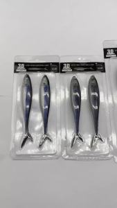 TAKEDO 3D Live Fish Painting Lure 12.5cm 11g 16cm 21.5g Luminous Soft Fishing Bait Scissor Tail Fish For Tuna Bass Sea Fishing