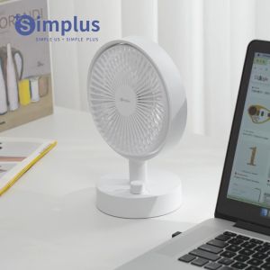 Simplus Desktop Fan丨Portable Fan丨Stepless Speed Control丨Wide-Angle Air Supply丨16h Runtime丨Type-C Charging丨Multi-Scenario Use