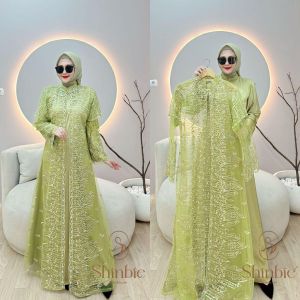 DRESS GAMIS ADA JUMBO OUTER MODE MARETINE 2 IN 1 V 2 TERBARU BY SHINBIE 100%ASLI REAL