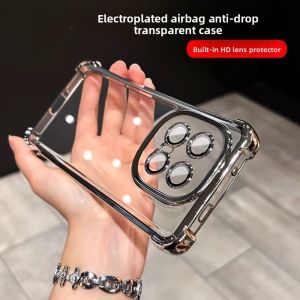 Transparent Silicone Phone Case for Vivo Iqoo13 Full Lens Cover Airbag Anti-fall Mens Model Protective Shell Soft Case