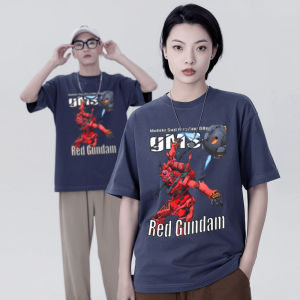 2025 New Mobile Suit Gundam Theater Edition Short Sleeve T-Shirt Mens Anime Fashion Brand Half Sleeve Summer Pure Cotton Clothes