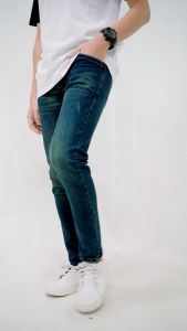 Otsky X Cavier Celana Jeans Pria Washing Dark Blue Stretch X WDB01 Slim fit