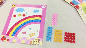 ONE-M384 Mainan Edukasi Anak Lukisan Kancing DIY Mainan Kerajinan Tangan Painting Button