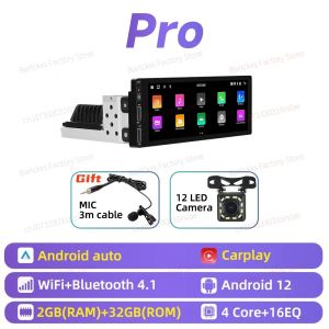 CarPlay Android Car Stereo 1 Din Head Unit for Renault Twingo I 1995-2006 Autoradio with Navigation BT Multimedia