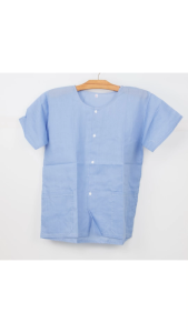 เสื้อคอกลมสำหรับผู้สูงวัยทั้งชายและหญิงพร้อมกางเกง เหมาะสำหรับใส่ทำบุญ