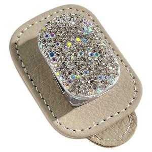 KVS | High-end Diamond-studded Leather Glasses & Documents Organizer