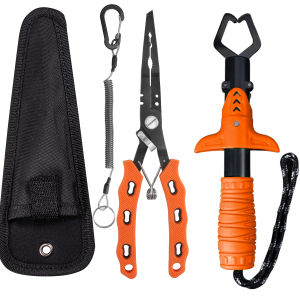Functional Fishing Pliers Made of Stainless Steel Wire Cutters Hook Remover Anti-Rust Coating Multi Fishing Tools Tackle
