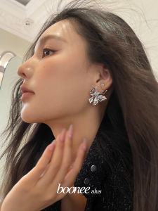 Boonee Alus Hoa Tai Bướm Rỗng Thanh Lịch Bằng Đá Zircon Thanh Lịch Thời Trang Nữ Trang Sức Thời Trang Trang Trí Tai
