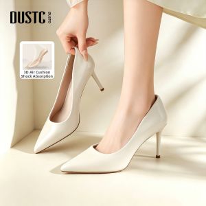 DUSTO | Stiletto Heels French Pointed Toe Elegant Office Wear Nude Color Wedding Shoes