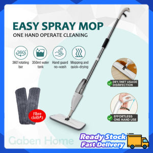 Magic Spray Mop Wet Dry Dust Mop Kitchen Home Cleaning Easy Handheld Mop Reusable Mop 喷水拖把