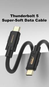 Hagibis TBT5 Cable Up to 120Gbps Bandwidth Boost 240W Charging 80Gbps Data 16K/8K Compatible with Thunderbolt 4 USB C Cable