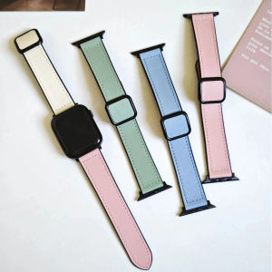 Silicone Strap for Apple Watch Ultra 1/2 46mm 49mm 45mm 41nn 42mm 38mm Women Men 44mm 40mm iWatch Leather Band for Apple Watch Series 10 9 8 7 6 5 4 3 2 1 SE SE2