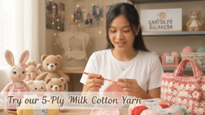 MILK COTTON YARN 5ply 50grams Complete 93 Colors