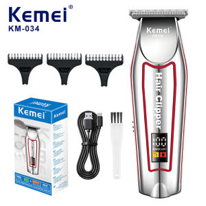 Kemei | Kemei KM-034 Professional Hair Trimmer Mens Electric Beard Trimmer LCD Display Hair Clipper Haircut Set