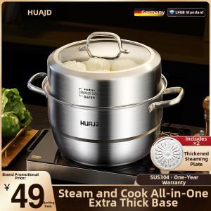 HUAJIDA | Multi-use Thickened Stainless Steel Soup Pot Home Cookware