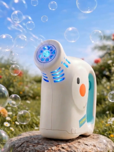 Mideer Sound & Light Bubble Machine – Portable Automatic Bubble Gun (Battery Not Included)