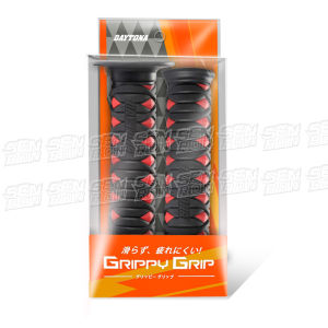 DAYTONA กันลื่นสำหรับจักรยานยนต์แบบ KATANA ยางรัดมือแบบทึบสูญญากาศ ทนทานต่อการสึกหรอ ทนทานต่อความร้อน