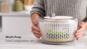 Joseph Joseph Multi-Prep Salad Preparation Set / Spindola In-Sink Salad Spinning Colander