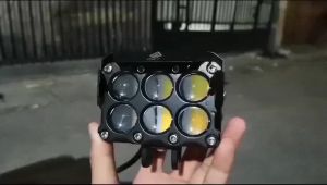 Lampu Tembak SQL 6 Mata Lampu SQL Laser LED Devil Eye Lampu Laser LED Foglamp Lampu Tembak Laser Lampu Sorot