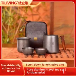 Ti Living | Bộ Dụng Cụ Trà Du Lịch Titanium