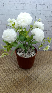 Artificial Chrysant Flower Putih | Bunga Hias Estetik DIY Handmade | Stok Terbatas