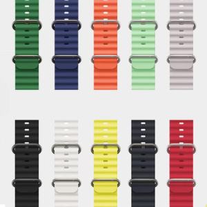 22mm 20mm Ocean Strap For TicWatch E3 E2 Pro 3 Band Ultra S2 Pro X GTW Silicone Bracelet For Samsung/Huawei/Xiaomi/Amazfit BandS