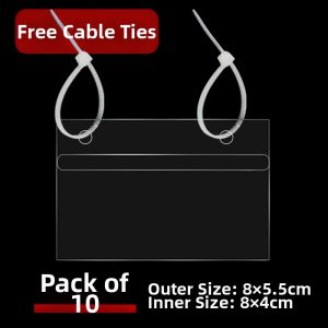 QINLEYI | Transparent Price Tag Shelf Label