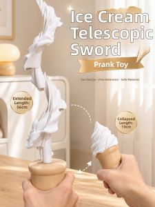 3D Printed Retractable Ice Cream Cone Shaped Stress Relief Toy