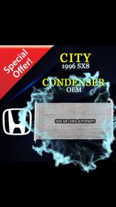 HONDA CITY SX8 1996-2002 YEAR OEM NEW CONDENSER/ KONDENSER (CAR AIRCOND SYSTEM)