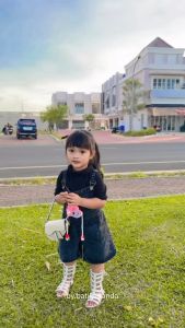 3D Overall Pendek Karakter Boneka Anak Usia 1 - 6 Tahun Perempuan