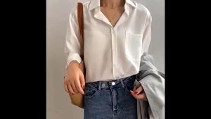 Women's Comfortable Loose Fit Top: A Guide to Casual Plain Design Shirts