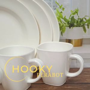 SET MELAMIN MUG GAGANG MELAMIN KOTAK TEBAL ISI 6 PCS