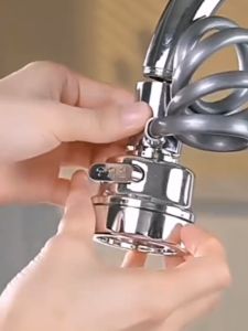 Đầu Nối Vòi Nước Đa Năng 3 Chế Độ Bằng Nhựa ABS Kèm Dây Silicon Kéo Dài
