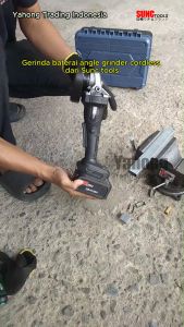 Mesin Gerinda Baterai Cordless Angle Grinder 4 INCH SUNC TOOLS