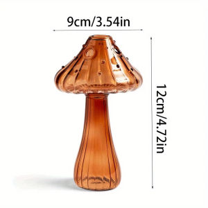 Bình Thủy Tinh Hình Nấm Đầy Màu Sắc Phong Cách Bắc Âu Trang Trí Nhà Trong Nhà Cây Thủy Canh Cắm Hoa Để Bàn Trang Trí Phong Cách Mục Vụ
