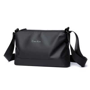 Casual Lightweight Mens Crossbody Bag Small Size Commuter Shoulder Bag Three Layers Large Capacity Leisure Slant Bag