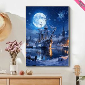 Kayou | 500/1000 Pieces Jigsaw Puzzle Snowy Night Jigsaw Puzzle Educational Toy for Kids Children s Games Christmas Gift
