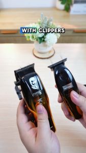 ORIGINAL Kemei Professional Hair Clipper Set for Men Rechargeable LCD Display Gradient Color Body Hair Cutter Machine Electric Hair Trimmer Gunting Rambut KM-709A