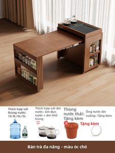 DONGMU | Bàn Trà Gỗ Tự Đổ Nước Có Thể Di Chuyển và Mở Rộng