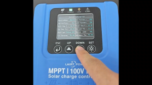 【New】LAIRTPOW JM4024 40A MPPT DC-DC Solar Controller Silent Operation 12V/24V Battery System Can Operate Without Battery High-definition Display Screen Reverse Connection Protection Dual Inductors