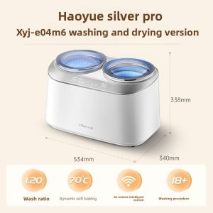 [China Plug Without Adapter] Bear | Mini Wash & Dry Integrated Small Dual-Tank Separated High-Temperature Underwear & Socks Washer