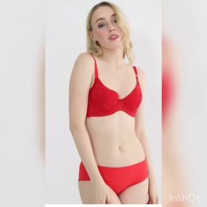 Bra Wanita Kawat Busa Tipis Full Cup LULUDI Mix Lace Premium Pakaian Dalam / Underwear LBB10018