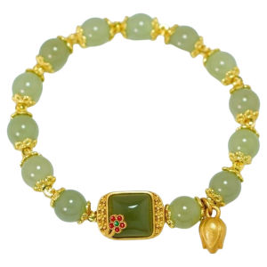 สร้อยข้อมือผีเสื้อสไตล์เด็กผู้หญิงสไตล์โบราณ สร้อยข้อมือลูกปัดสำหรับเพื่อนรัก สร้อยข้อมือดอกไม้ จี้โลหะผสม