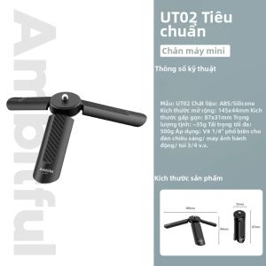 AMBITFUL | Chân Máy Ảnh Mini Ambiiful UT02 Dành Cho Camera Hành Trình Đèn Fill Light Pocket 3 4 Chân Máy Nhựa Nhẹ Cho Máy Ảnh