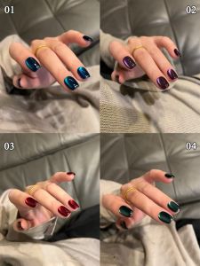 WS 10ml Pink Red Cat Magnetic Gel Nail Polish Jelly Amber Gorgeous Color Soak Off UV LED Semi Permanent Gel Nail Art