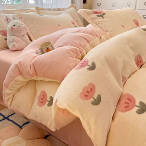 YAOKANG | Soft Warm Fleece Bedding Set Pieces