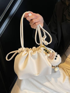 TANGKOU | Trendy Leather Crossbody Bucket Bag