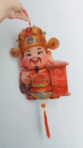 Thần tài chỉ định thành công Liễn treo trang trí Tết thần tài CHỈ ĐỊNH THÀNH CÔNG [HOẢ TỐC HCM]
