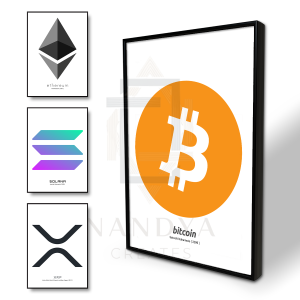 NandyaCreates - Poster Frame Block Logo Crypto